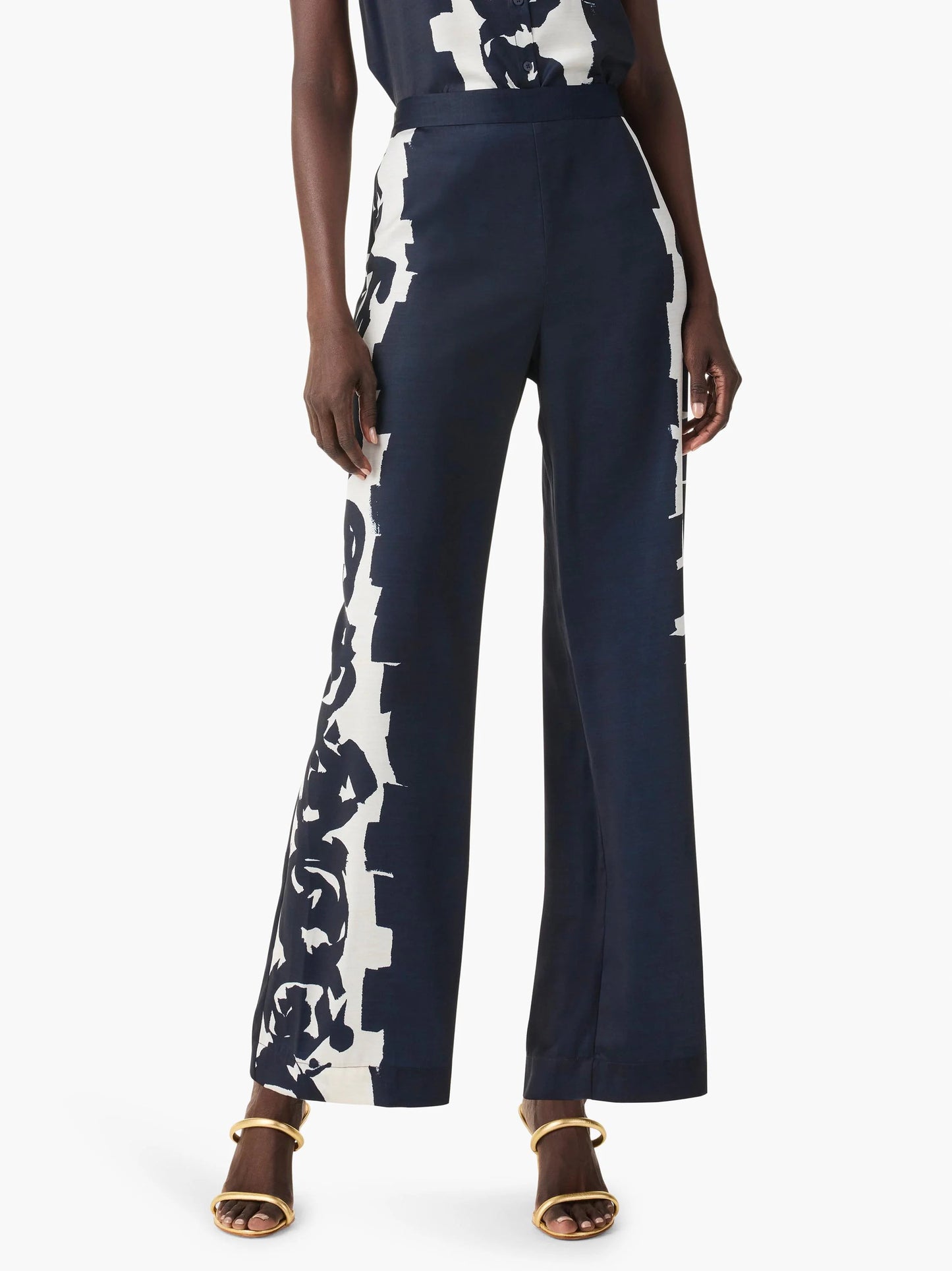 Rose Bloom Wide Leg Pant