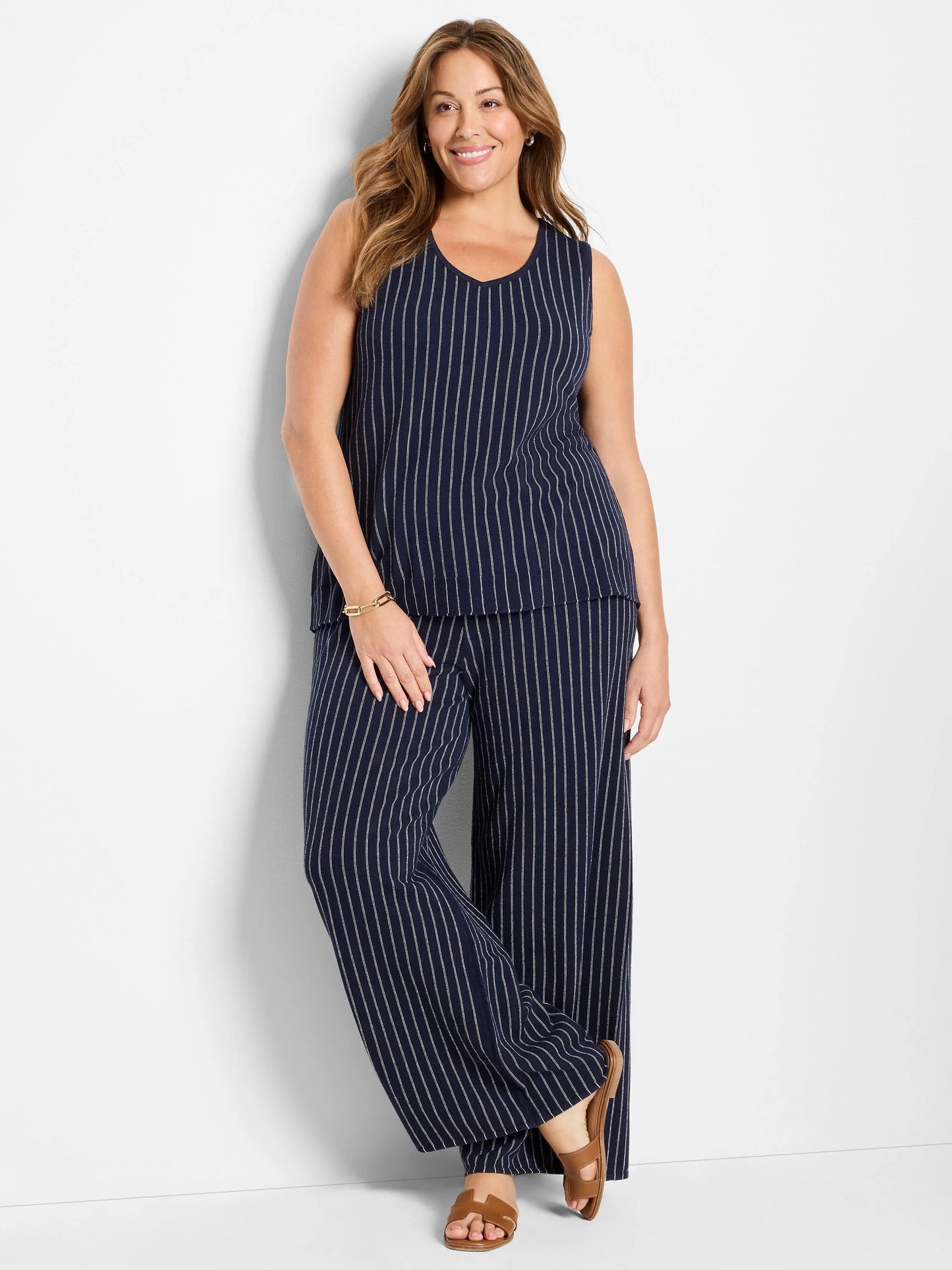 Destination Stripe Wide-Leg Pant
