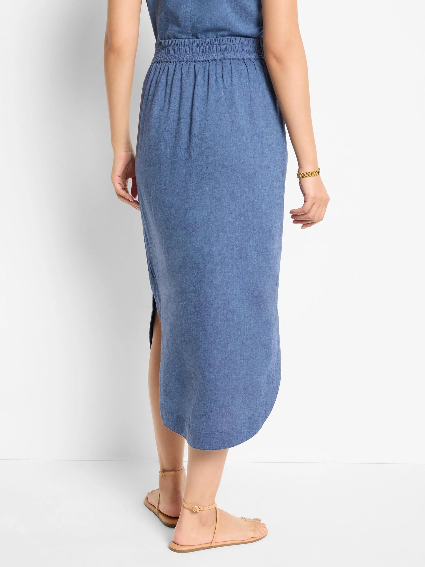 Rumba Linen Dip Skirt