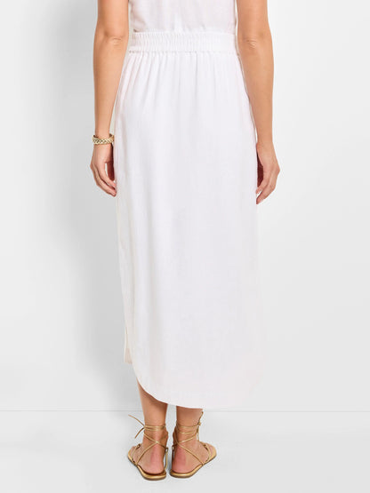 Rumba Linen Dip Skirt