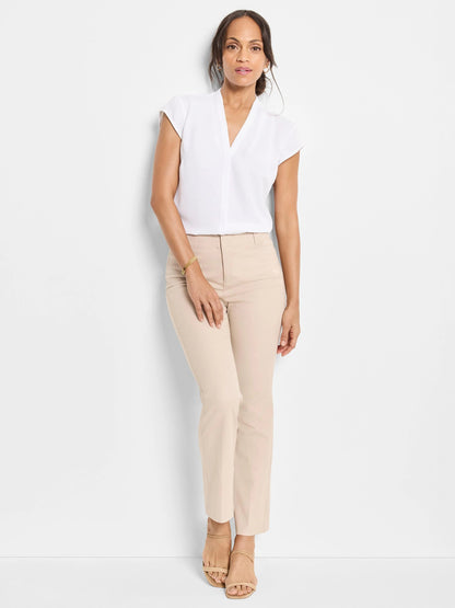Plaza Demi Boot Cotton Bi-Stretch Ankle Pant