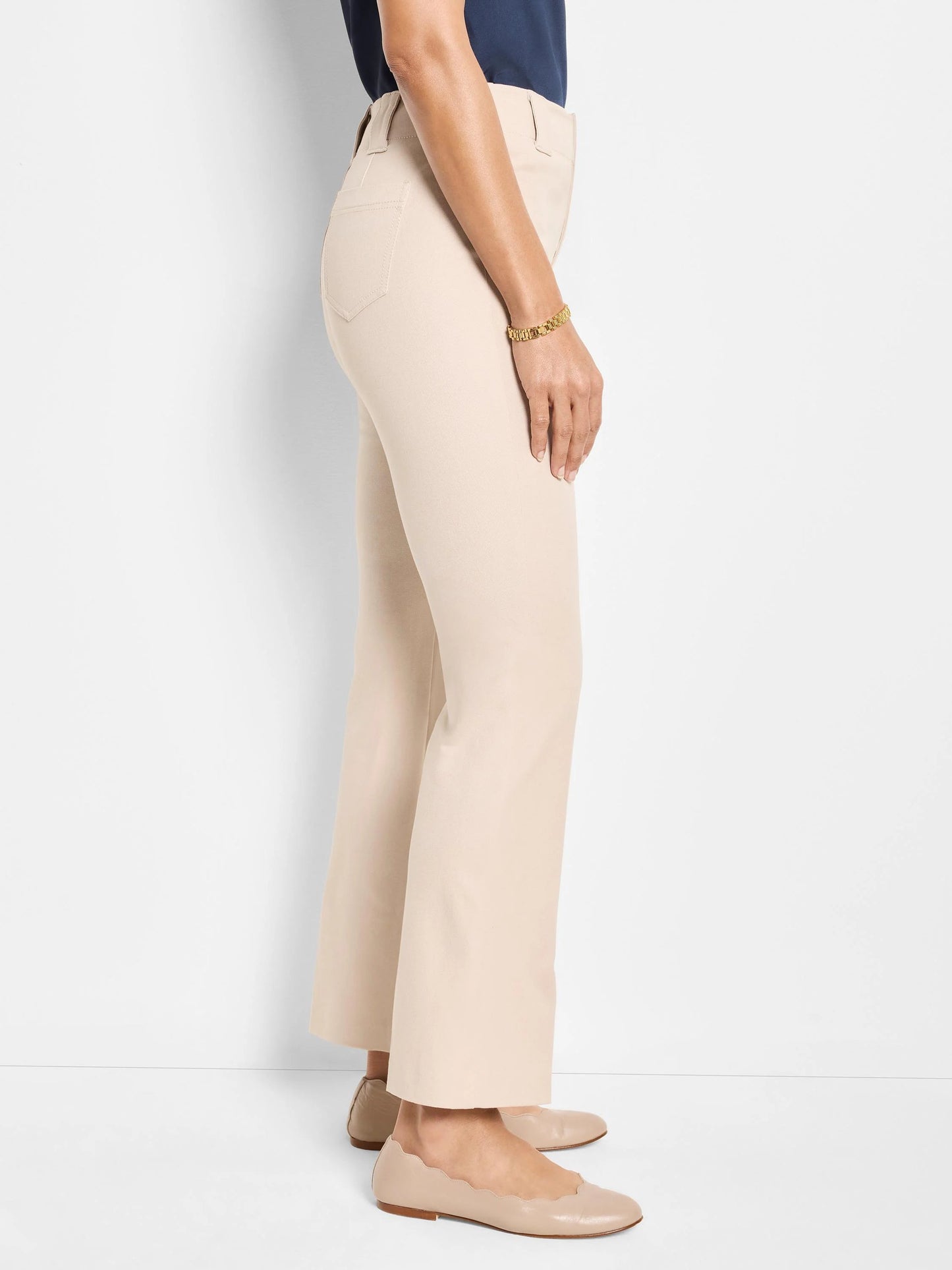 Plaza Demi Boot Cotton Bi-Stretch Ankle Pant