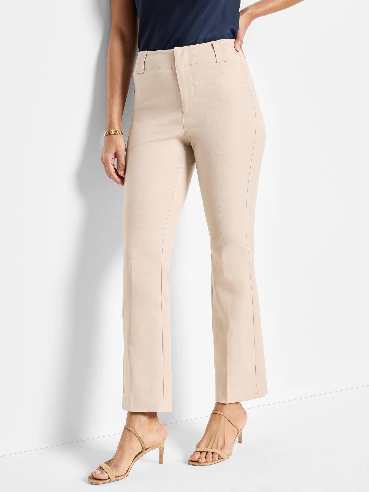Plaza Demi Boot Cotton Bi-Stretch Ankle Pant