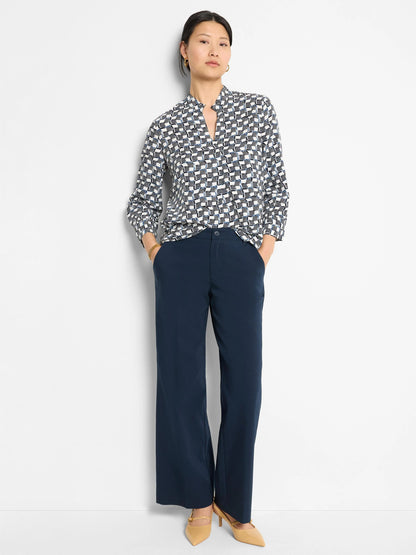 Seasonless Cotton Wide-Leg Trouser