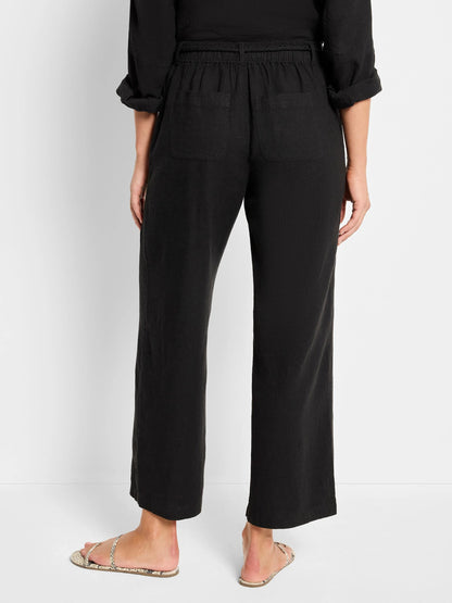 Rumba Linen Rope Belt Cropped Pant