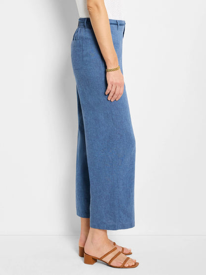 Rumba Linen Rope Belt Cropped Pant
