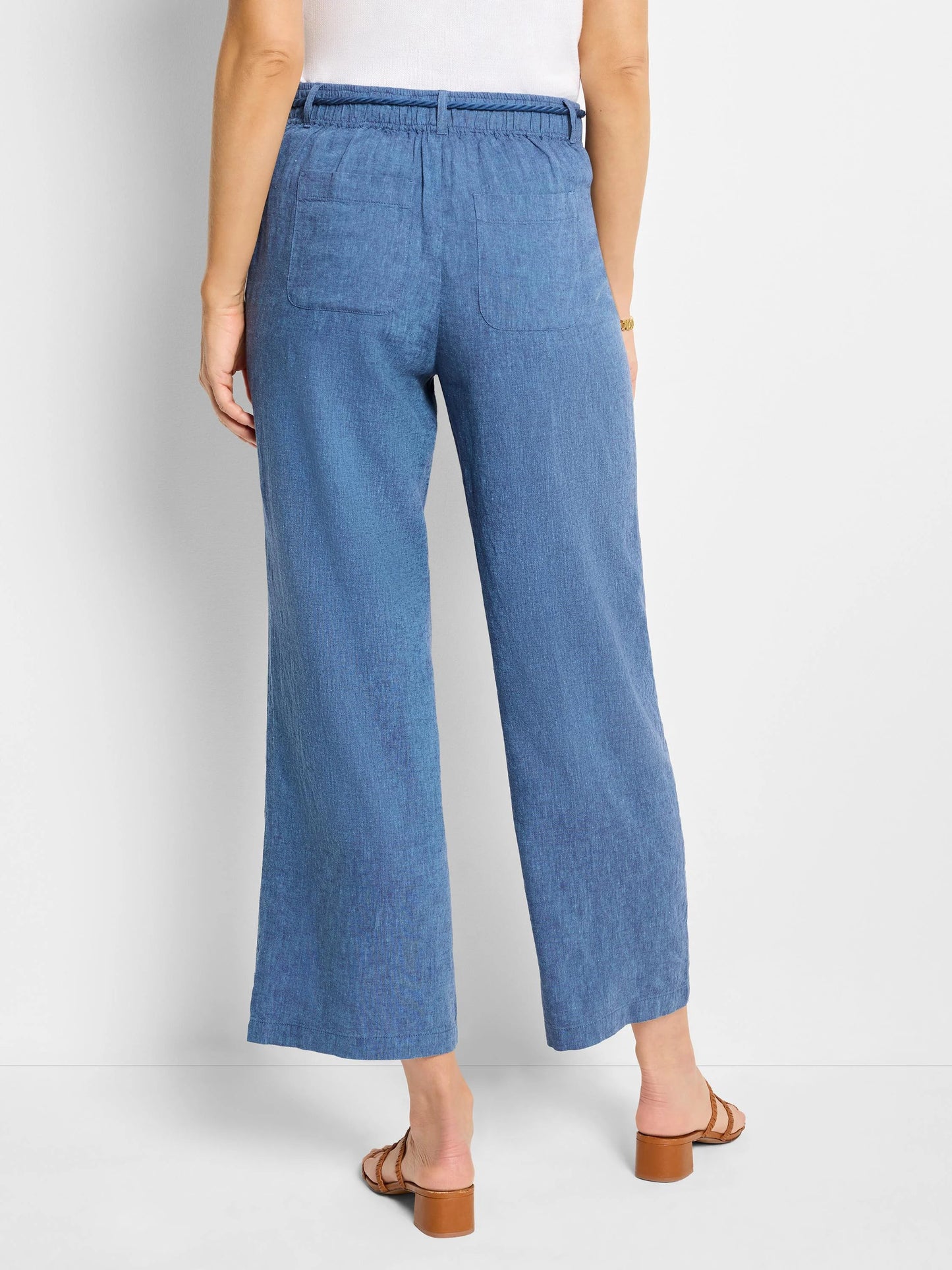 Rumba Linen Rope Belt Cropped Pant