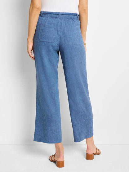 Rumba Linen Rope Belt Cropped Pant