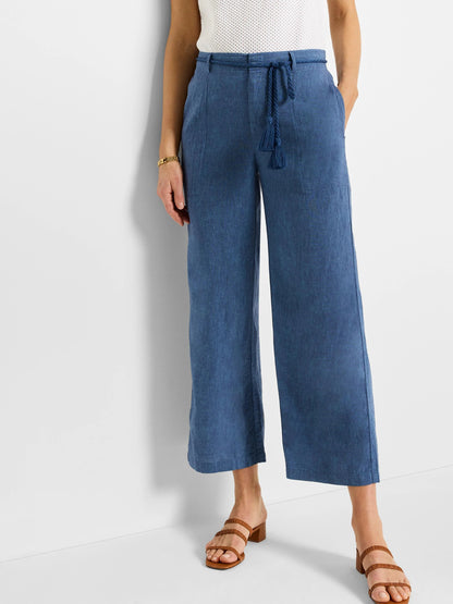 Rumba Linen Rope Belt Cropped Pant