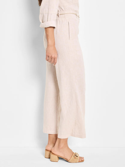 Rumba Linen Rope Belt Cropped Pant