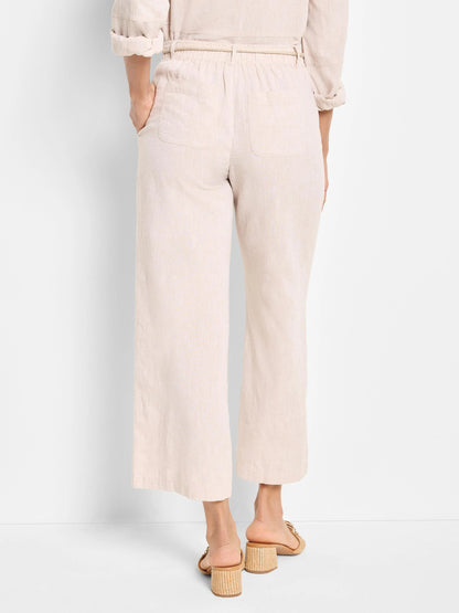 Rumba Linen Rope Belt Cropped Pant