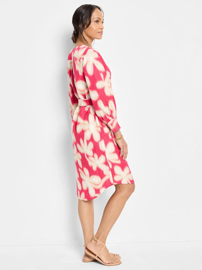 Glowing Flower Blouse Dress