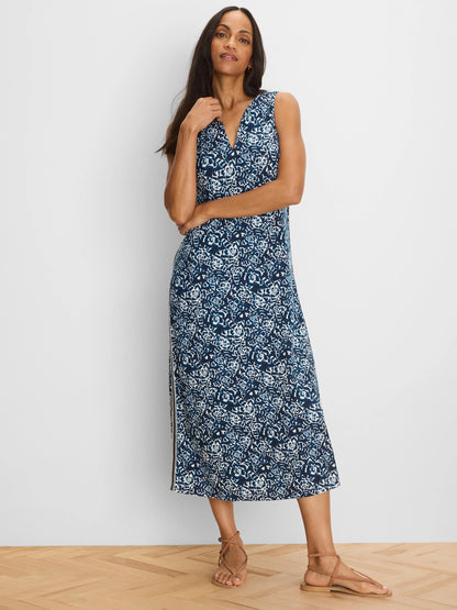Shibori Lilies Cora Dress