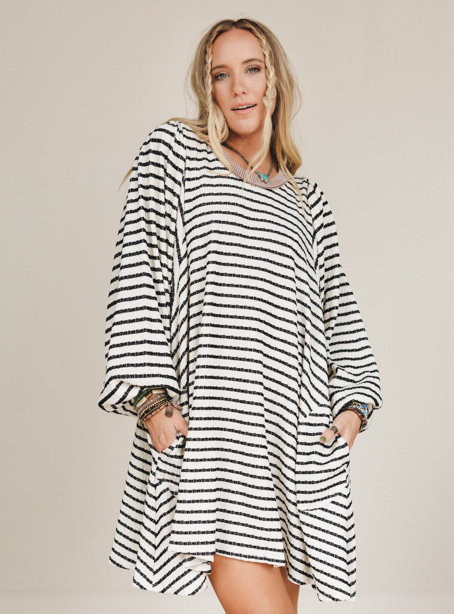The Nest Good Feels Dress - Black Mocha