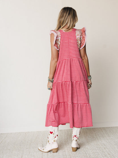 The Nest Under The Palms Dress - Red
