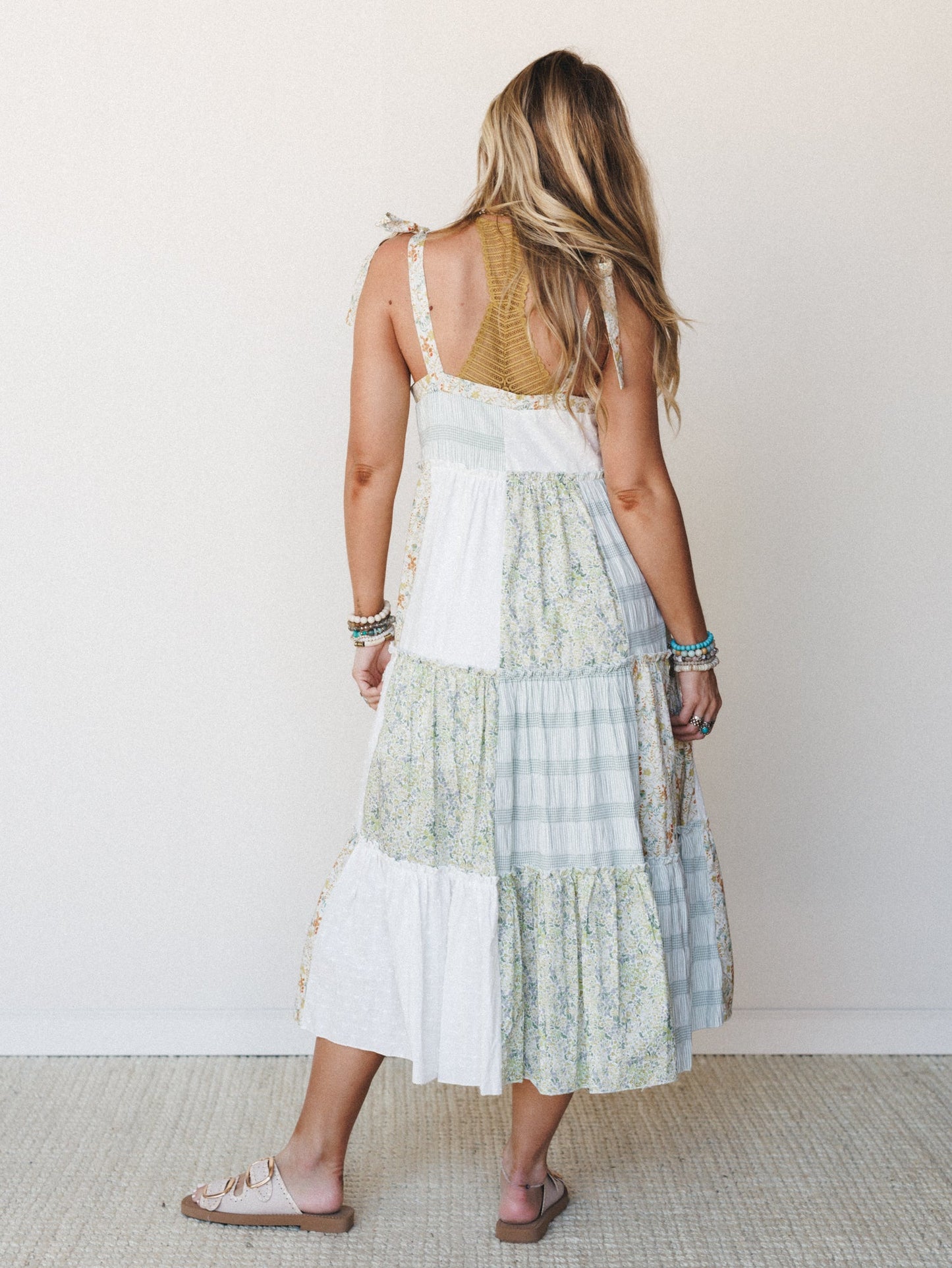 Patchwork Fantasy Dress  - Ivory Multi