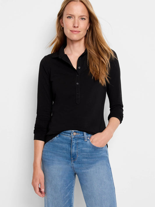 NZT Long Sleeve Polo Top