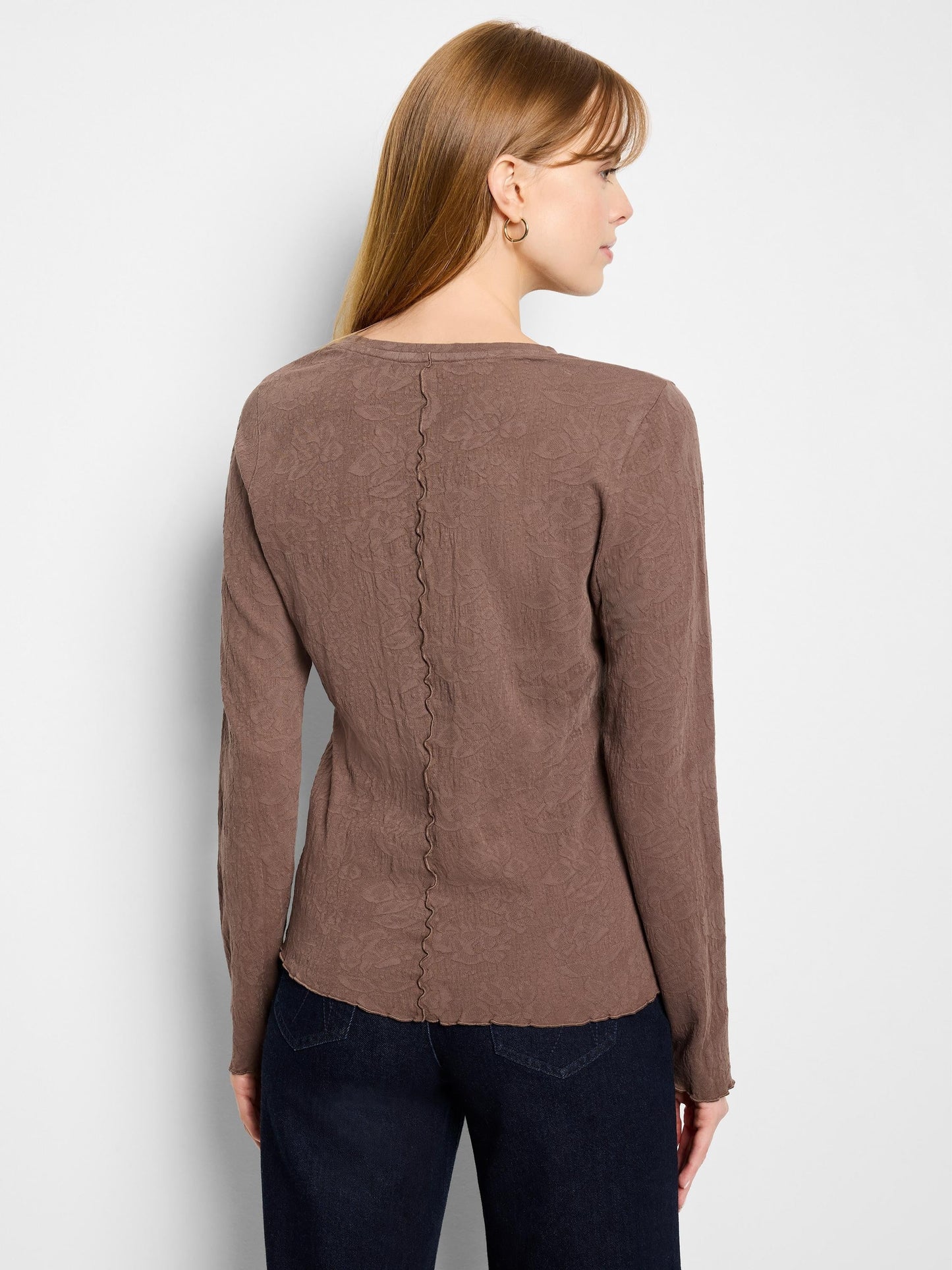 NZT Lace Knit V-Neck T-Shirt