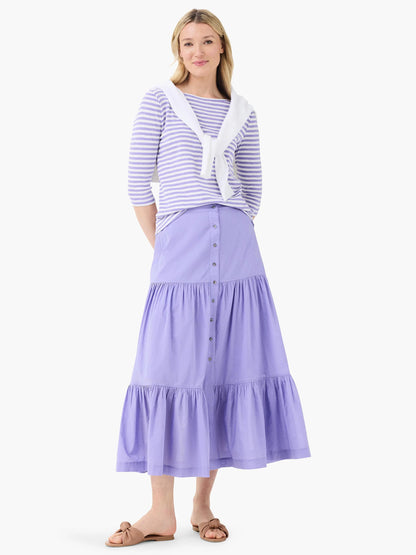 NZT 3/4 Sleeve Stripe Boat Tee