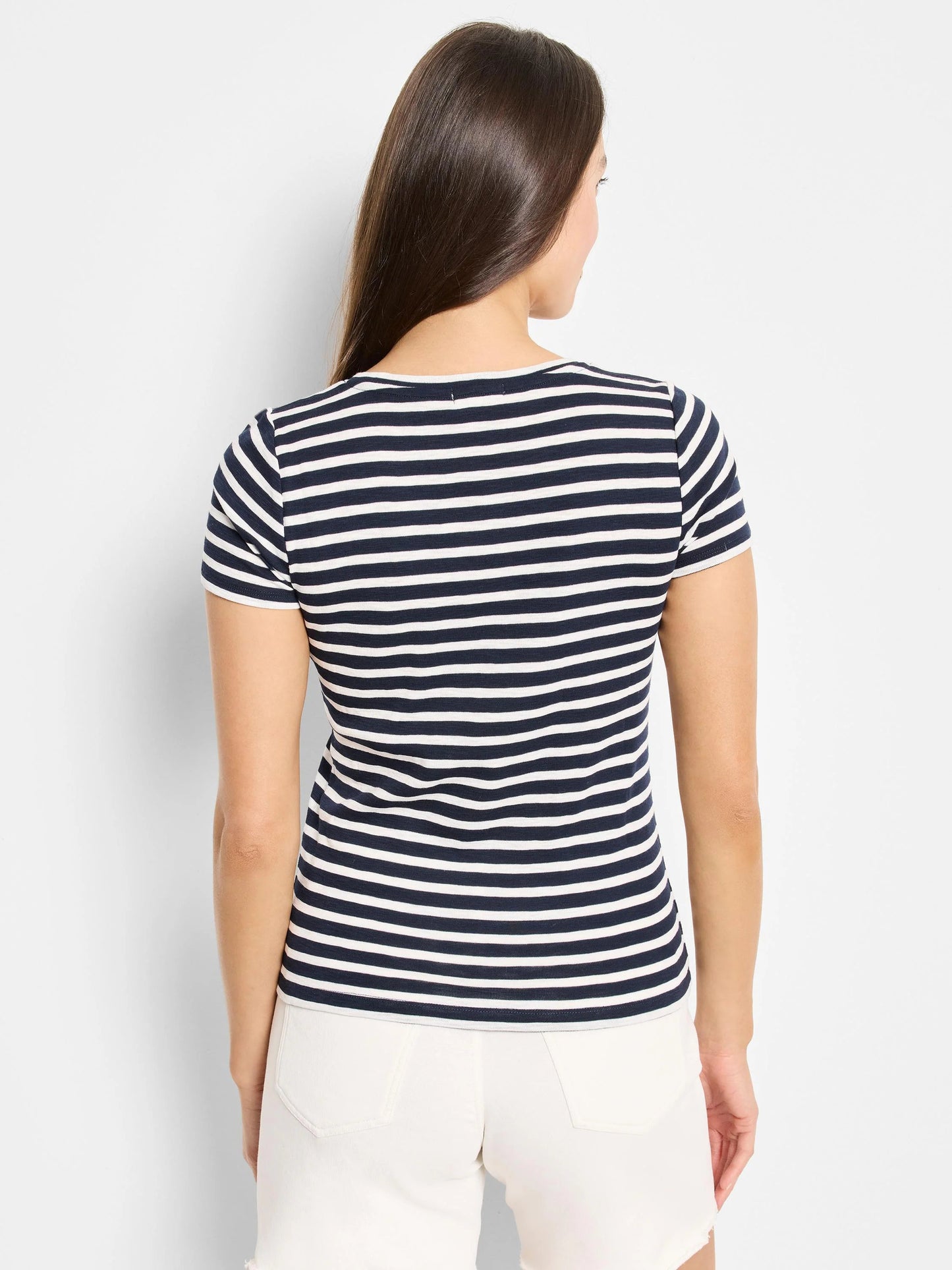 NZT Short Sleeve Crew Neck Striped Tee