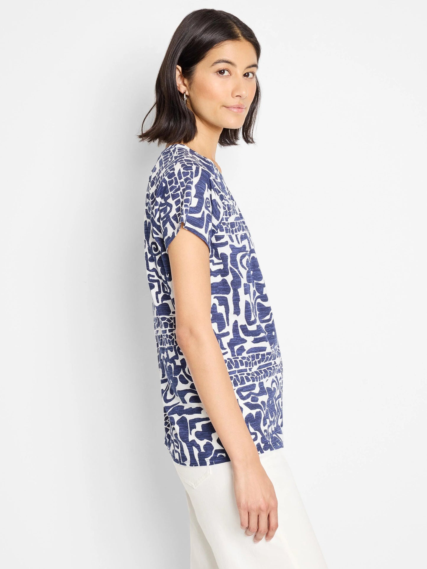 NZT Floret Blues Crew Neck Tee