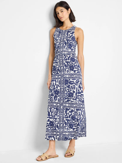 NZT Floret Blues Knit Dress