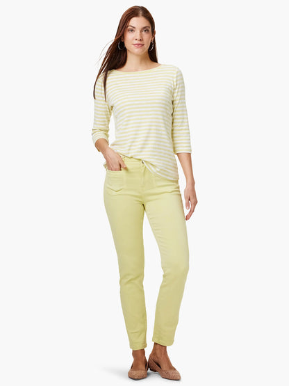 NZT 3/4 Sleeve Stripe Boat Tee