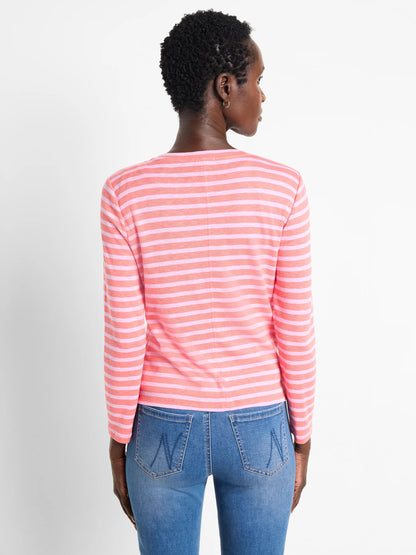 NZT Striped Snap Front Cardigan