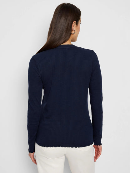 NZT Seersucker Long Sleeve Henley