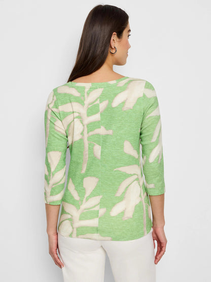 NZT Shadow Fern 3/4 Sleeve Boat Tee