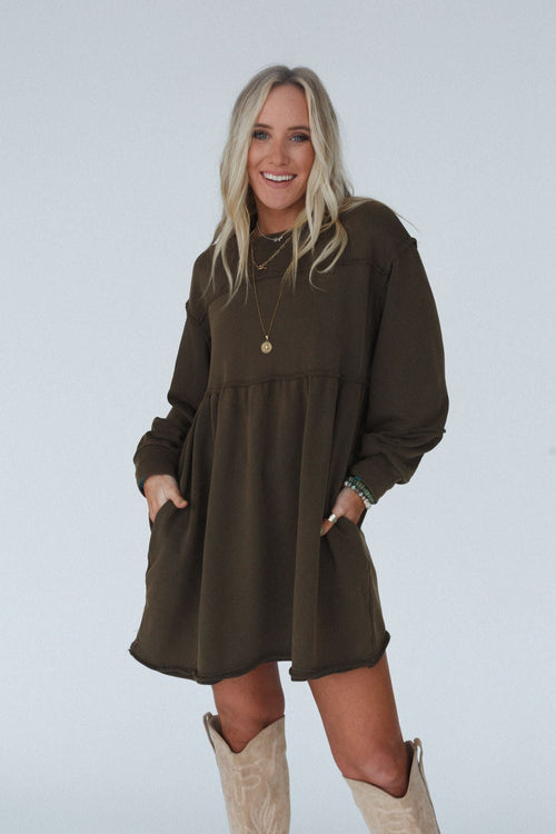 Estelle Dress - Olive