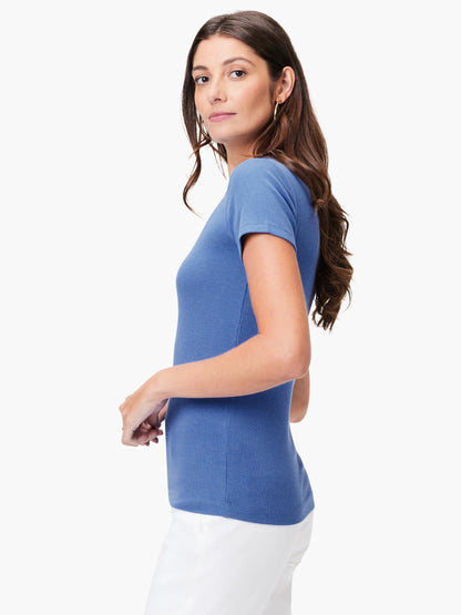Perfect Knit Rib Short Sleeve Crew Tee