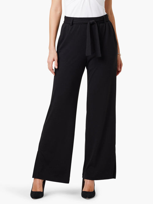 Wide Leg Polished Jersey Pant