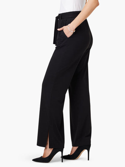 Wide Leg Polished Jersey Pant