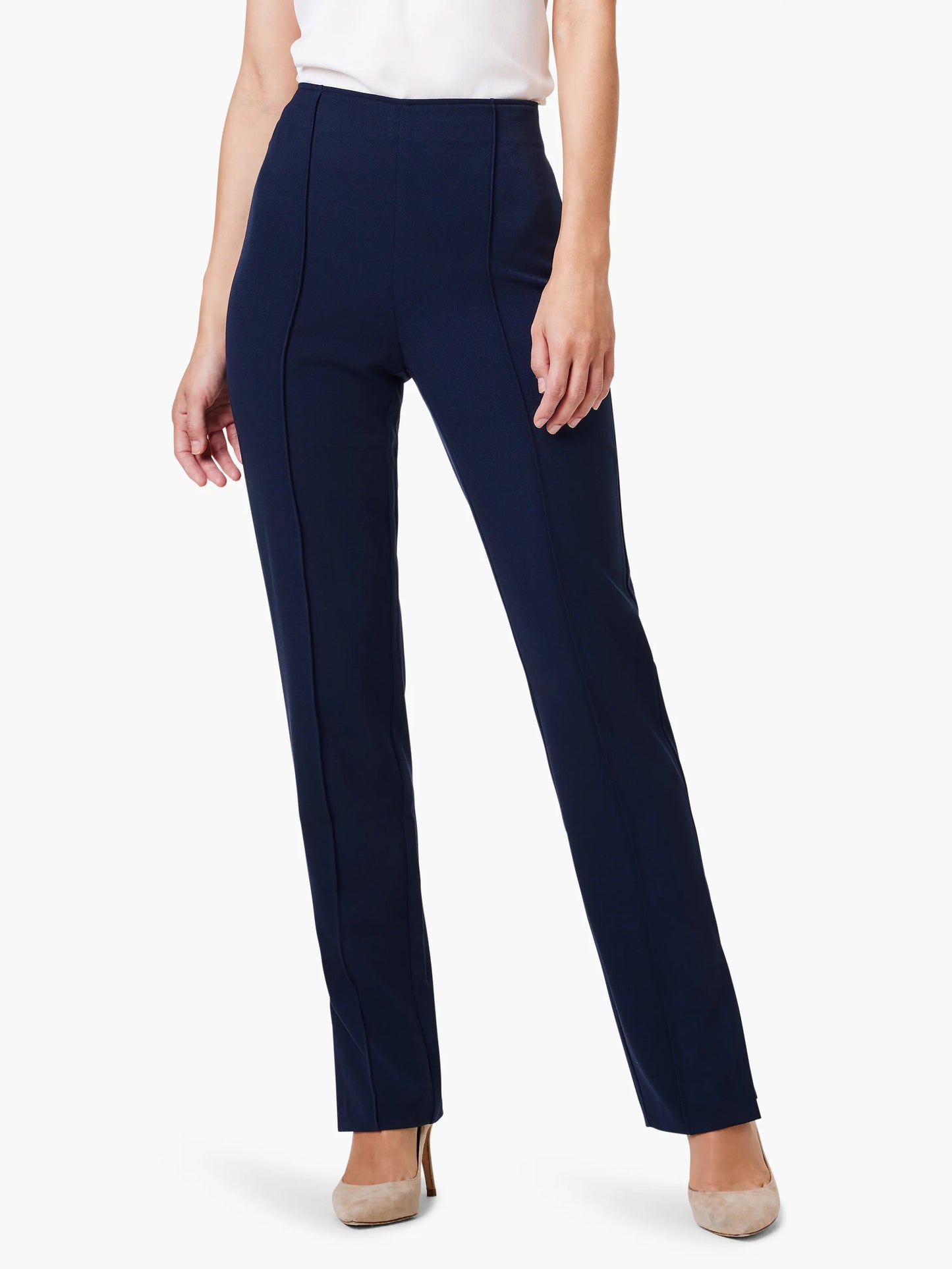 Avenue Side Slit Straight Pant