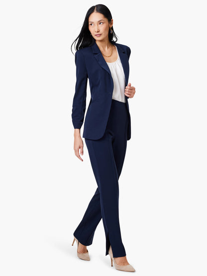 Avenue Side Slit Straight Pant