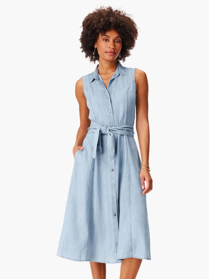 Drapey Denim Shirtdress