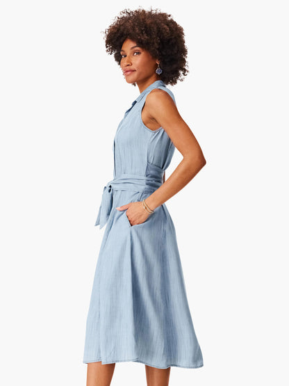Drapey Denim Shirtdress