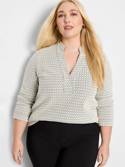 Subtle Swirl Knit Top