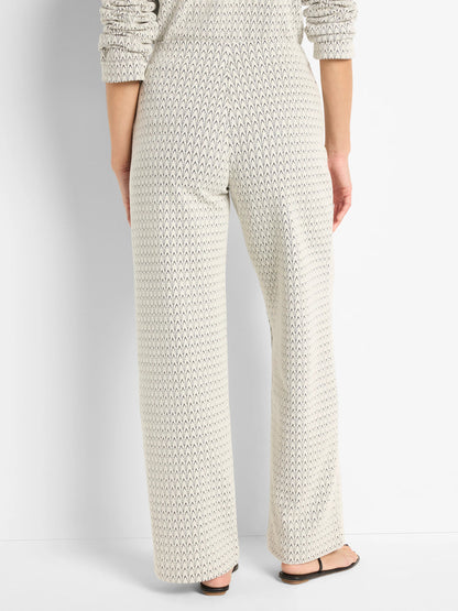 Subtle Swirl Knit Lenox Wide Leg Pant