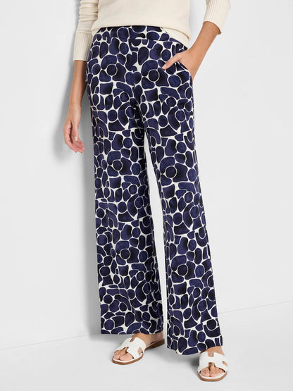 Wide Leg Geo Pebble Pant