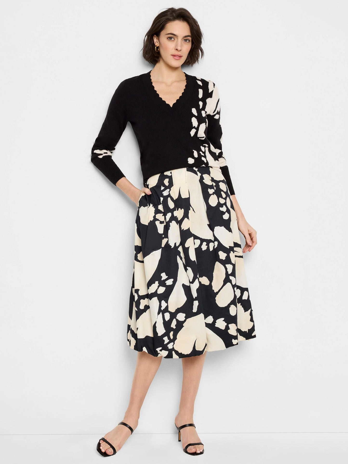 Evening Petal Bubble Skirt