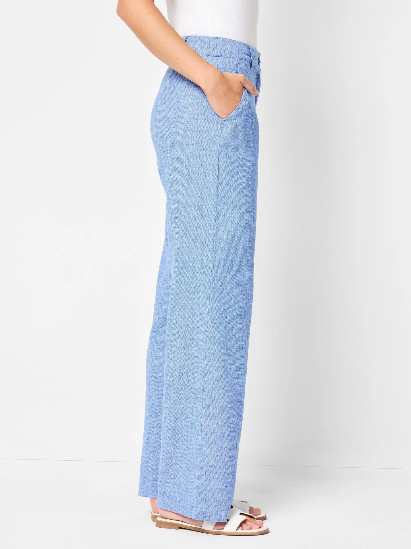 Linen Cotton Eliot Wide-Leg Pant