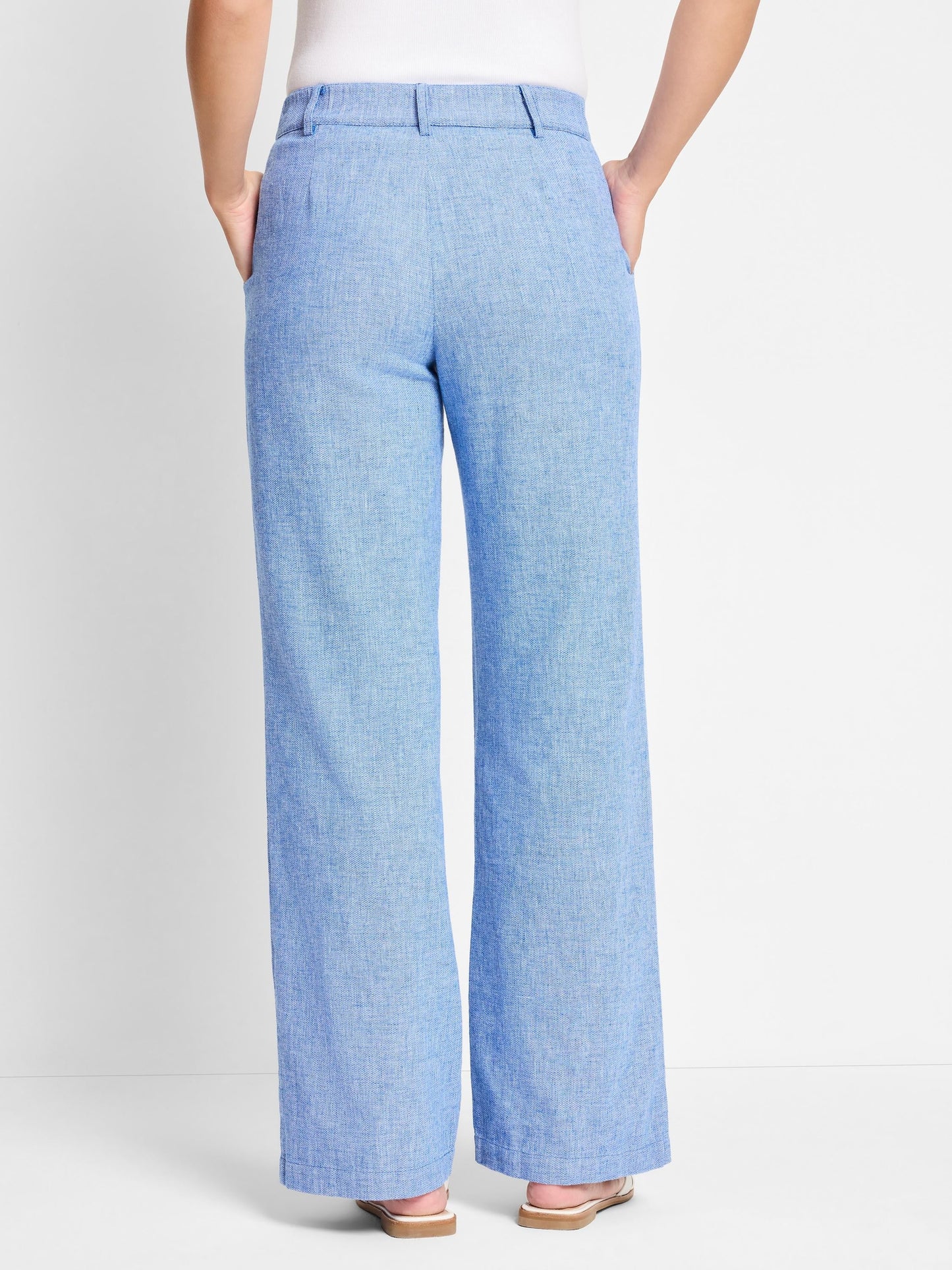 Linen Cotton Eliot Wide-Leg Pant