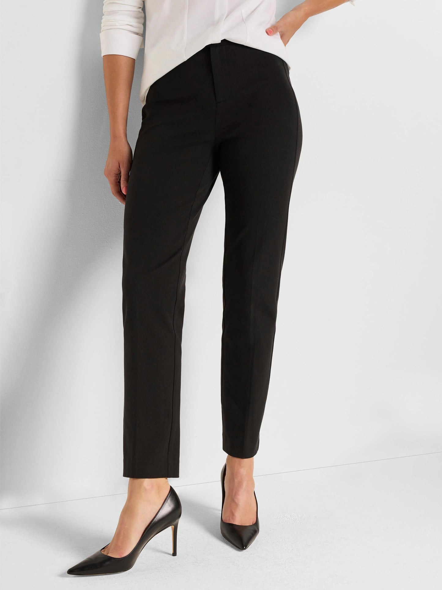 Cotton Bi-Stretch Copley Straight Ankle Pant