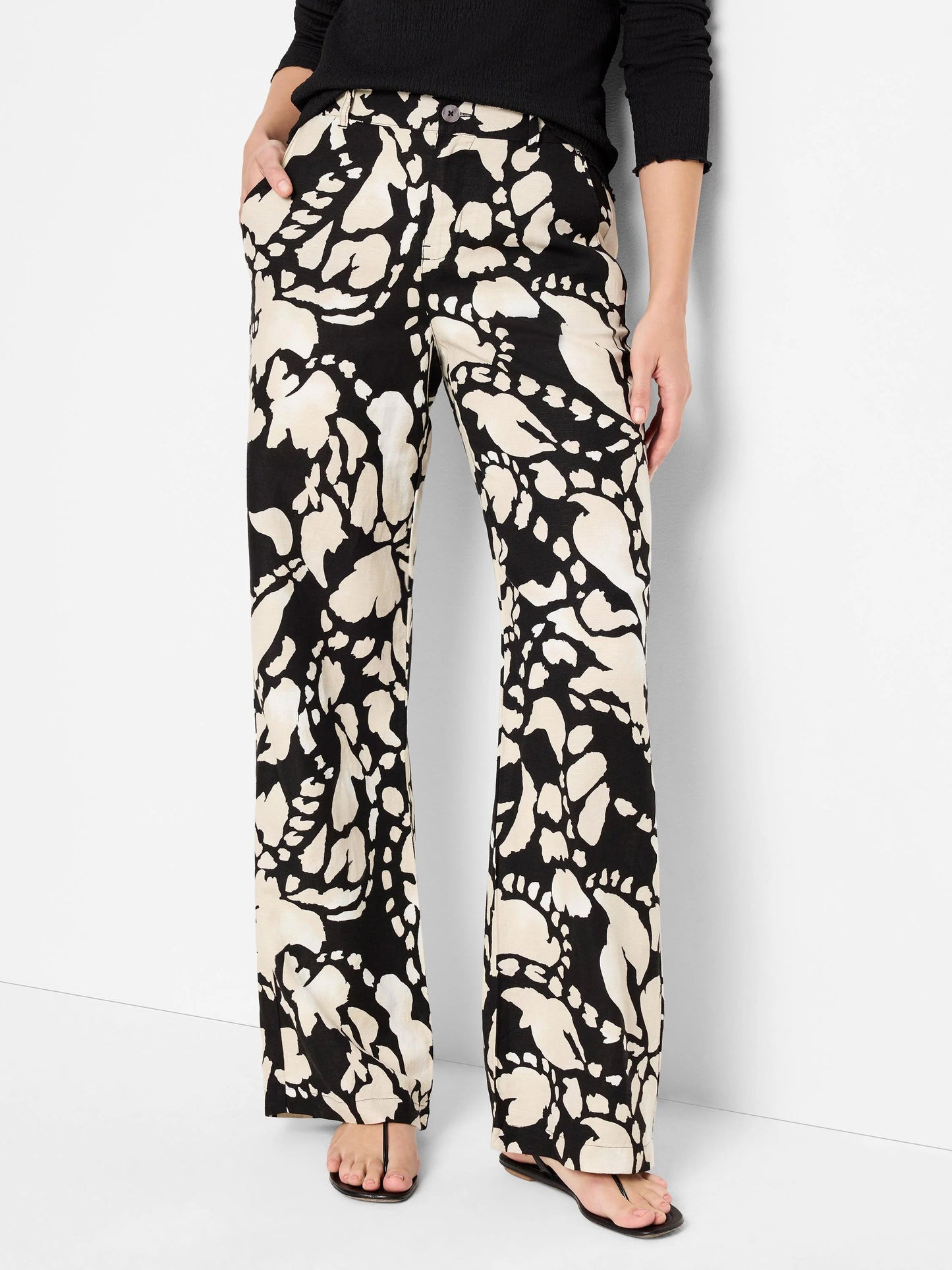 Evening Petal Wide-Leg Pant