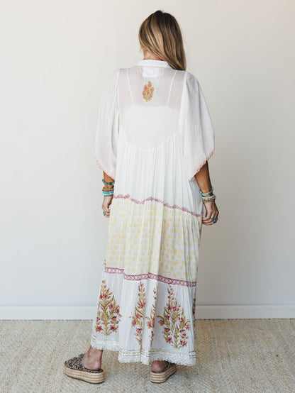 Honey Sun Maxi Dress - Natural Multi