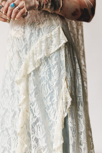 Sweet Perfection Layering Maxi Dress - Cream