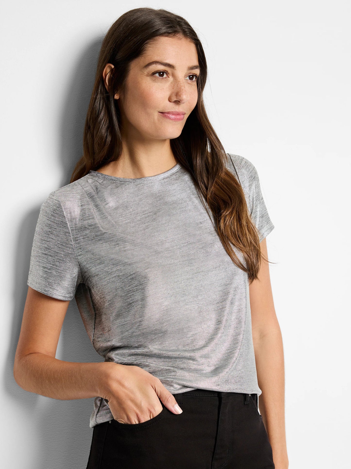 Shine Drape Tee