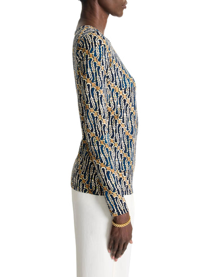 Vintage Batik Drape Top